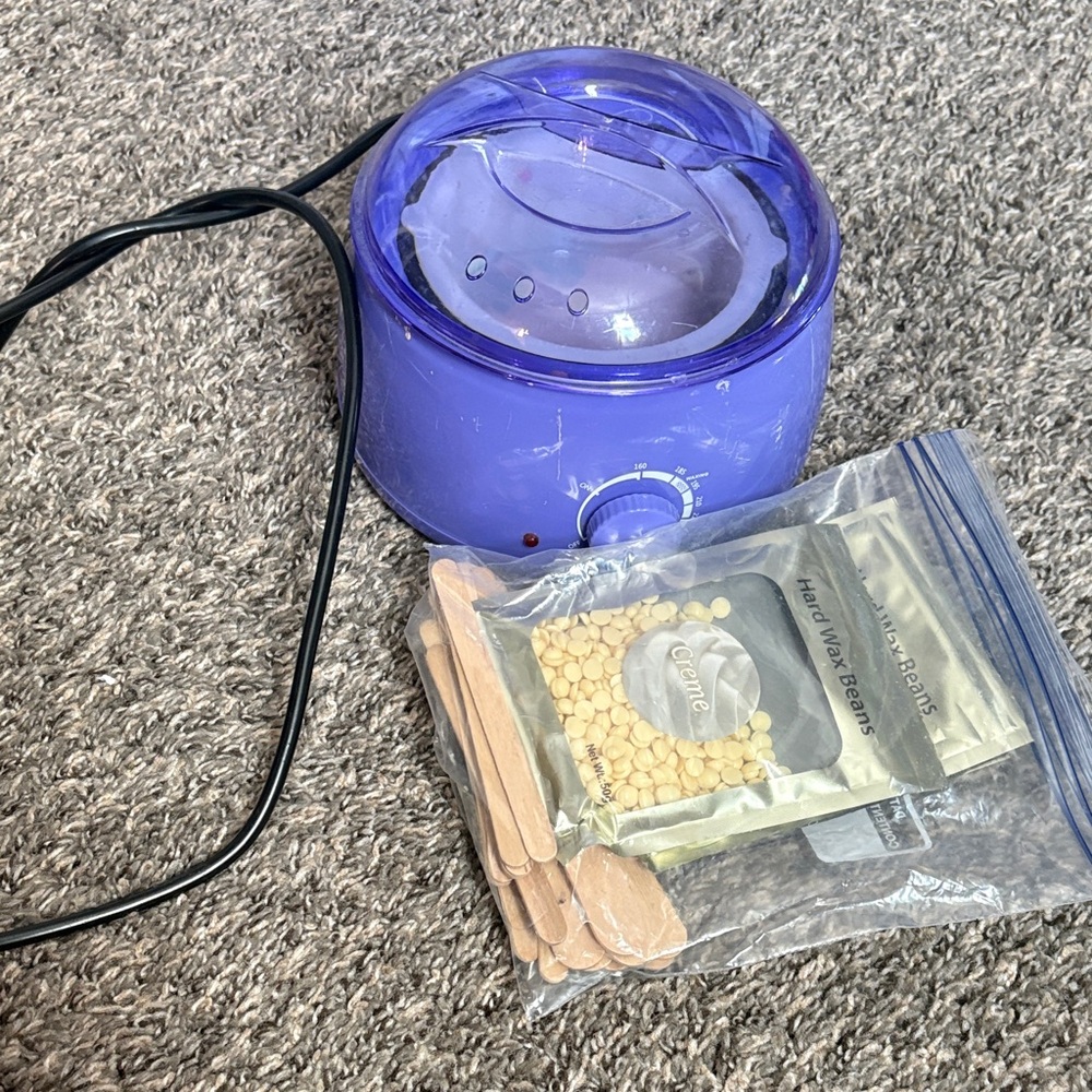 Purple Electric Wax Warmer with Hard Wax Beans & Applicators